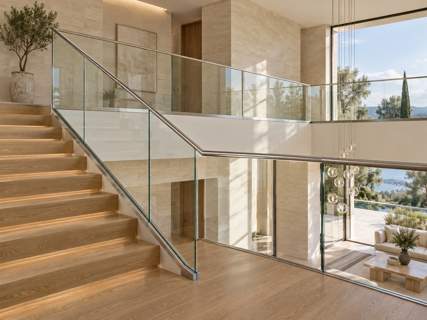 Tempered Laminated Glass Railing